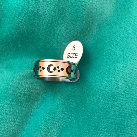BOGO 😻POUCH WITH Anxiety Relief Spinning Sterling Silver Ring - Picture 3 of 6